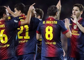 Ba bàn thắng liên tiếp của Barca trong vòng hơn 10 phút cuối trận