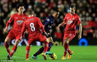 Arsenal im tiếng pháo trên sân của Southampton ngày đầu năm