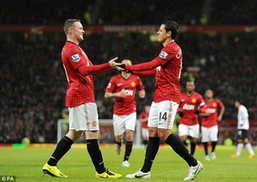 Cú đúp của tiền đạo Javier Hernandez