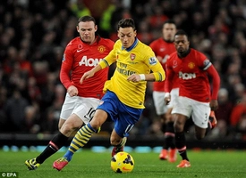 Oezil đã làm gì trước khi bóng lăn tại Old Trafford?