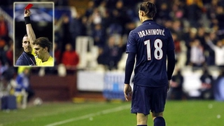 Chiếc thẻ đỏ vô duyên của Ibra