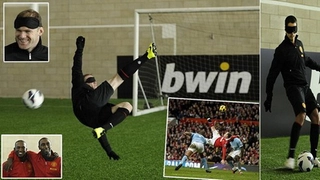 Rooney bịt mắt, tái hiện siêu phẩm vào lưới M.C