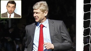 HLV Wenger hài hước như Mr Bean