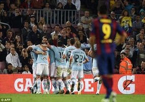 Highlights: Barcelona 0-1 Celta Vigo (Vòng 10 La Liga)