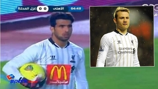 Thủ môn CLB Ghazl Mahalla mặc áo Liverpool