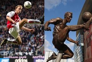 Bergkamp được dựng tượng ở Emirates