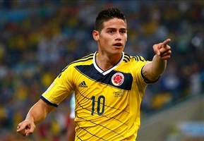 Bàn thắng siêu nhanh của James Rodriguez