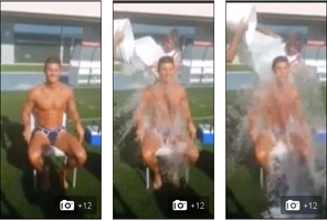 Ronaldo mặc mỗi quần sịp gửi lời thách thức Beyonce