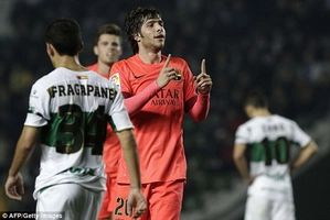 Video bàn thắng: Elche 0-4 Barcelona (Cúp Nhà vua TBN)