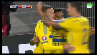 Video clip bàn thắng: Liechtenstein 0-2 Thụy Điển (Vòng loại Euro 2016)
