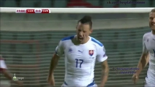Video clip bàn thắng: Luxembourg 2-4 Slovakia (Bảng C - Vòng loại Euro 2016)