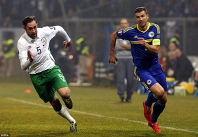 Video clip bàn thắng: Bosnia 1-1 CH Ai Len (Play-off Euro 2016)