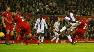 Video clip bàn thắng: Liverpool 1-2 Crystal Palace (Vòng 12 Ngoại hạng Anh 2015/16)
