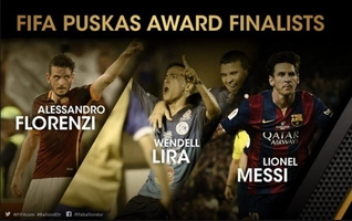 Messi nắm chắc danh hiệu Bàn thắng đẹp nhất thế giới năm 2015