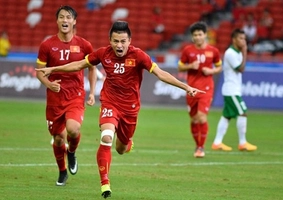 Huy Toàn nã đại bác đẹp mắt nhất Seagame 28 cháy lưới U23 Indonesia