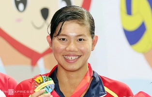 Video clip seagame 28: Kình ngư Ánh Viên đoạt HCV thứ 6 và tiếp tục phá kỷ lục