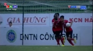 Video clip bàn thắng: ĐTLA 4-3 QNK.Quảng Nam (Vòng 14 V-League 2015)
