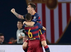 Video clip bàn thắng: Barcelona 5-4 Sevilla (Siêu cúp châu Âu 2015)