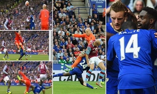 Video clip bàn thắng: Leicester 3-2 Aston Villa (Vòng 5 Ngoại hạng Anh 2015/16)