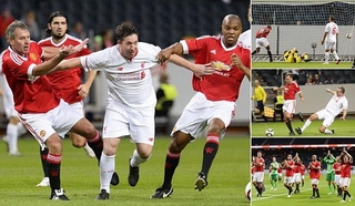 Video clip bàn thắng: Huyền thoại M.U 4-2 Huyền thoại Liverpool