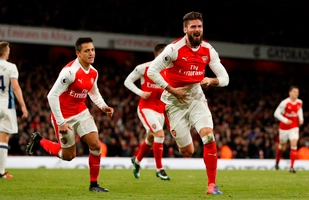 Tổng hợp: Arsenal 1-0 West Brom (Vòng 18 NHA 2016/17)