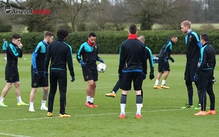 Buổi tập của Arsenal trước thềm đại chiến vs Barca
