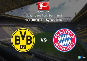 Video clip bàn thắng: Dortmund 0-0 Bayern Munich (Vòng 25 Bundesliga 2015/2016)