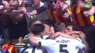 Video clip bàn thắng: Valencia 2-1 Sevilla (Vòng 32 La Liga 2015/16)