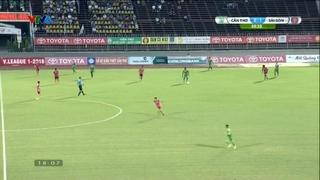 Tổng hợp: Cần Thơ 0-1 Sài Gòn (Vòng 17 V-League 2016)