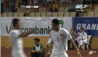 Cầu thủ U19 Việt Nam ăn mừng như Ronaldo sau bàn thắng vào lưới U19 Đông Timor