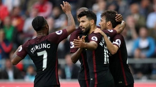 Xem lại trận đấu Swansea 1-3 Man City (Vòng 6 NHA 2016/17)