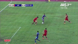 Hai quyết định gây tranh cãi của trọng tài trận Hải Phòng 2-1 Quảng Nam