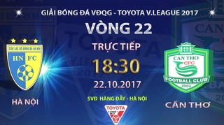 Tổng hợp: Hà Nội 4-0 Cần Thơ (Vòng 22 V-League 2017)