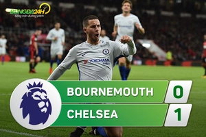 Tổng hợp: Bournemouth 0-1 Chelsea (Vòng 10 NHA 2017/18)