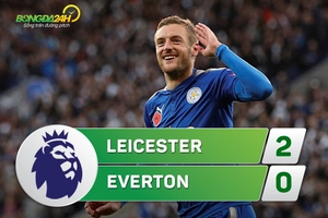 Tổng hợp: Leicester 2-0 Everton (Vòng 10 NHA 2017/18)