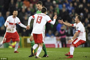 Tổng hợp: Bắc Ireland 0-1 Thụy Sỹ (Playoff VL World Cup 2018)