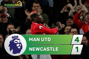 Tổng hợp: MU 4-1 Newcastle (Vòng 12 NHA 2017/18)