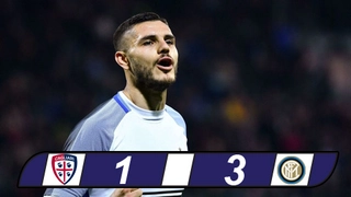 Cagliari 1-3 Inter Milan: Sư tử đầu đàn Icardi đưa Nerazzurri lên ngôi đầu