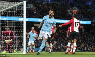 Tổng hợp: Man City 2-1 Southampton (Vòng 14 Premier League 2017/18)