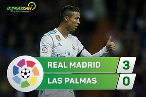 Tổng hợp: Real Madrid 3-0 Las Palmas (Vòng 11 La Liga 2017/18)