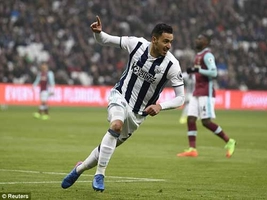 Tổng hợp: West Ham 2-2 West Brom (Vòng 25 NHA 2016/17)