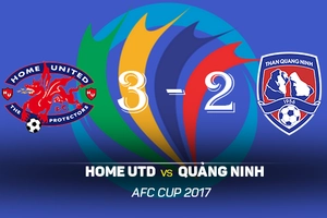 Tổng hợp: Home 3-2 Quảng Ninh (AFC Cup 2017)