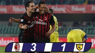 AC Milan 3-1 Chievo: Cú đúp của Carlos Bacca