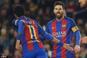 Tổng hợp: Barca 5-0 Celta Vigo (Vòng 26 La Liga 2016/17)