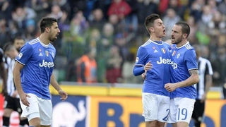 Tổng hợp: Udinese 1-1 Juventus (Vòng 27 Serie A 2016/17)