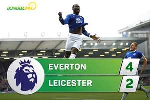 Tổng hợp: Everton 4-2 Leicester (Vòng 32 NHA 2016/17)