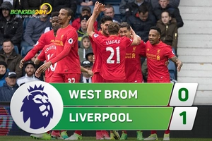 Tổng hợp: West Brom 0-1 Liverpool (Vòng 33 NHA 2016/17)