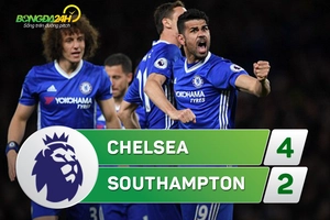 Tổng hợp: Chelsea 4-2 Southampton (Vòng 34 NHA 2016/17)