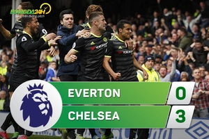 Tổng hợp: Everton 0-3 Chelsea (Vòng 35 NHA 2016/17)