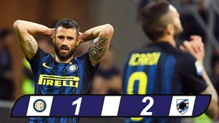 Inter Milan 1-2 Sampdoria: Bộ mặt quen thuộc